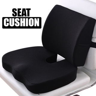 เบาะรองนั่งที่รองนั่ง เบาะรองหลัง เพื่อสุขภาพ หมอนรองหลัง เบาะรองเก้าอี้ ลดอาการปวดเมื่อย Seat Cushion anjou