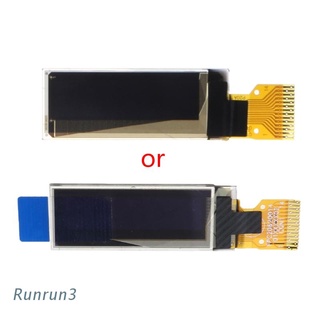ภาพขนาดย่อของสินค้าRun 0.91 นิ้ว 128X32 Oled Lcd โมดูลจอแสดงผลสีขาว Spi Series Ssd1306 สําหรับ Arduino