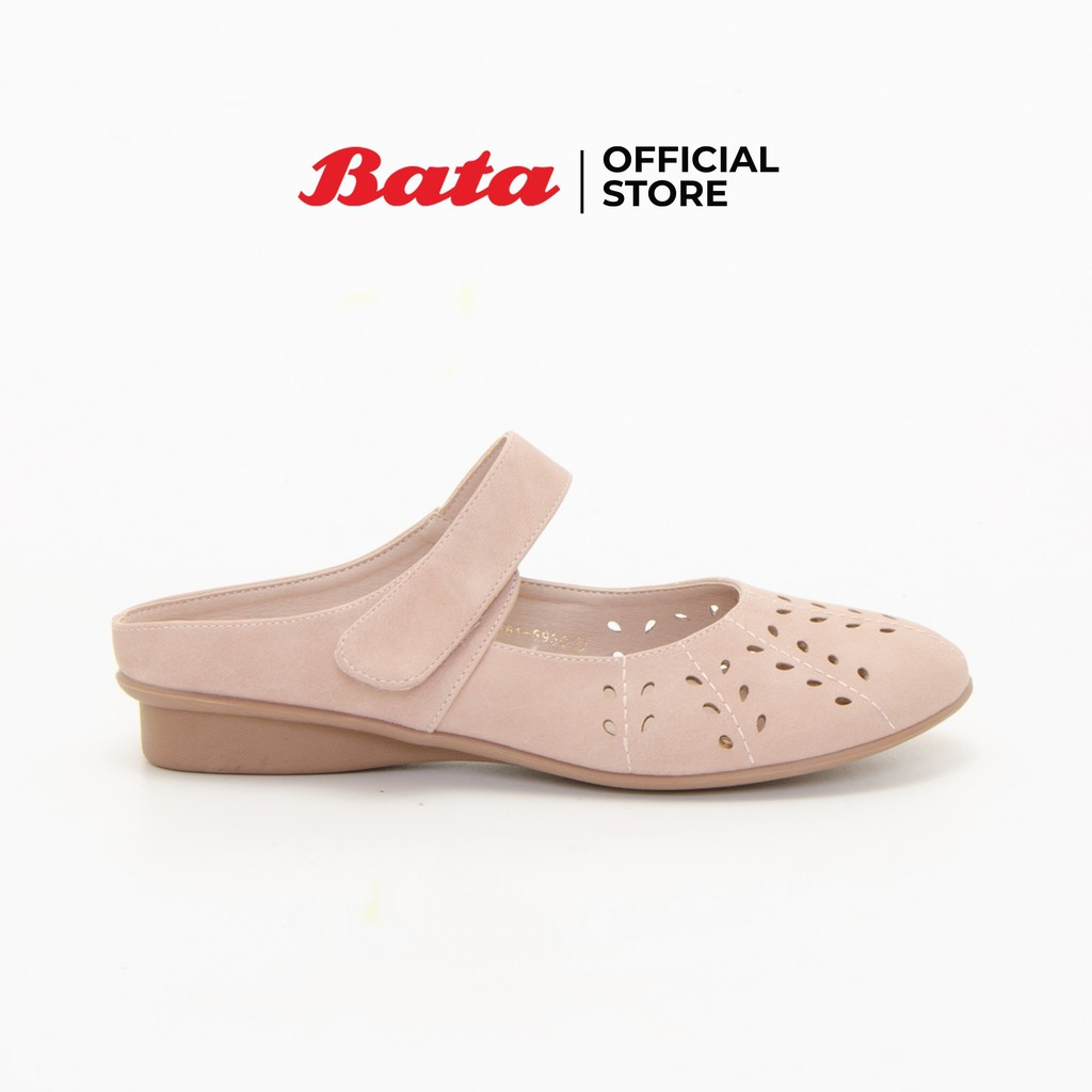 ภาพหน้าปกสินค้าBata Women's Mules Flats รองเท้าส้นแบนสำหรับผู้หญิง รุ่น Bon สีชมพู 6615930 จากร้าน bata_officialstore บน Shopee