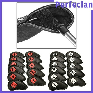 สินค้า [PERFECLAN] Golf Iron Headcover Club Head Cover Protection Sticker Closure