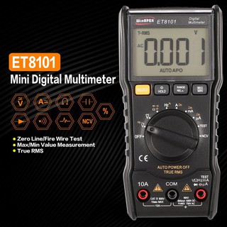 ET8101 อุปกรณ์มัลติมิเตอร์ดิจิตอล 5999 Counts True RMS AC / DC VOLT AMP OHM Tester