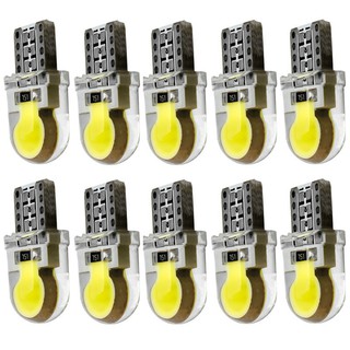 10pcs T10 LED W5W LED หลอดไฟสีขาว 194 168 LED 501 ซังซิลิโคนรถไฟ LED รถ