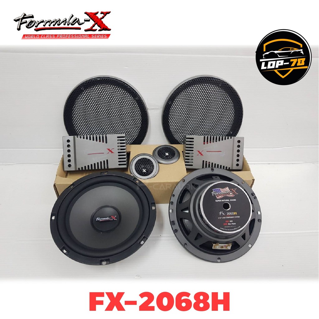 formula-x-fx-2068h-ของแท้-ลำโพงติดรถยนต์แยกชิ้น-6-5-นิ้วเสียงดี-กลางชัด-แหลมใส