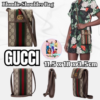 Gucci  Ophidia series GG กระเป๋าถือขนาดเล็ก/กระเป๋าโทรศัพท์มือถือ/กระเป๋าใส่เหรียญ