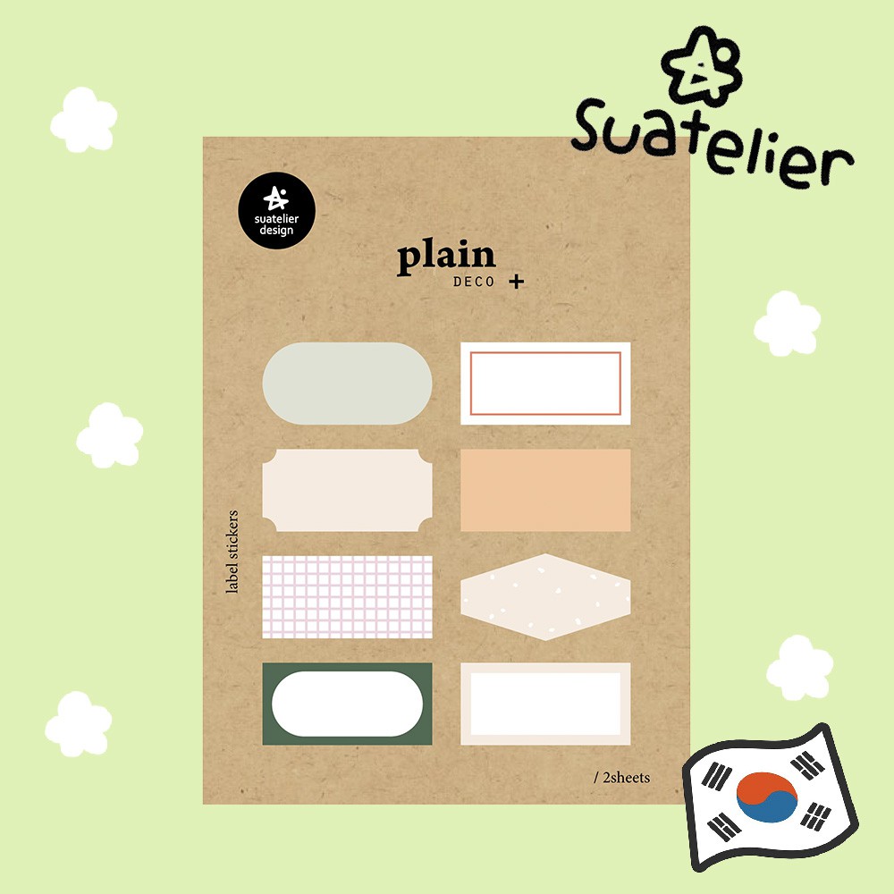 สติ๊กเกอร์-suatelier-x-plain-deco-ของแท้จากเกาหลี-มีหลายลาย