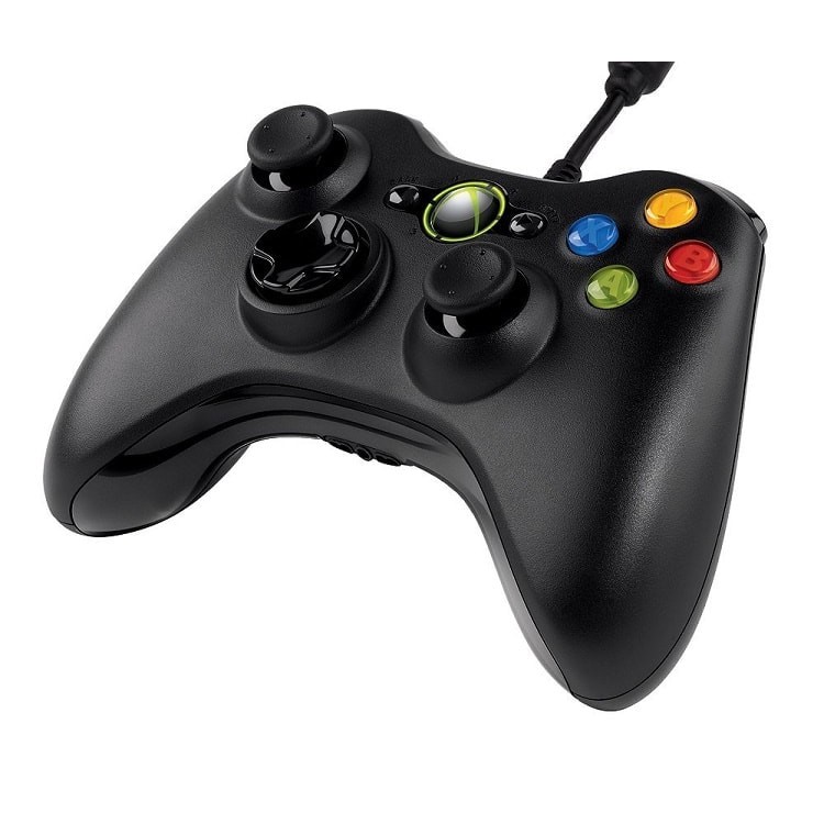 ภาพสินค้าจอย XBox 360 แบบมีสาย สำหรับเล่นกับคอม (Xbox controller)(จอยคอม Xbox)(จอย X-Box 360)(จอยคอม)(จอย PC) จากร้าน tigergames บน Shopee ภาพที่ 4