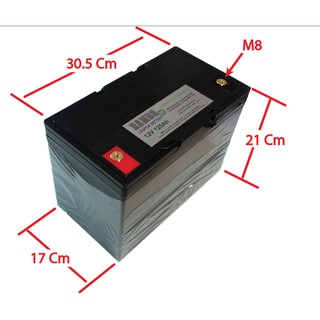 แอมป์เต็มแท้  LiFepo4 12v 125Ah สำหรับ Solar cell เครื่องสำรองไฟ UPS รถไฟฟ้า เครื่องมือเกษตร