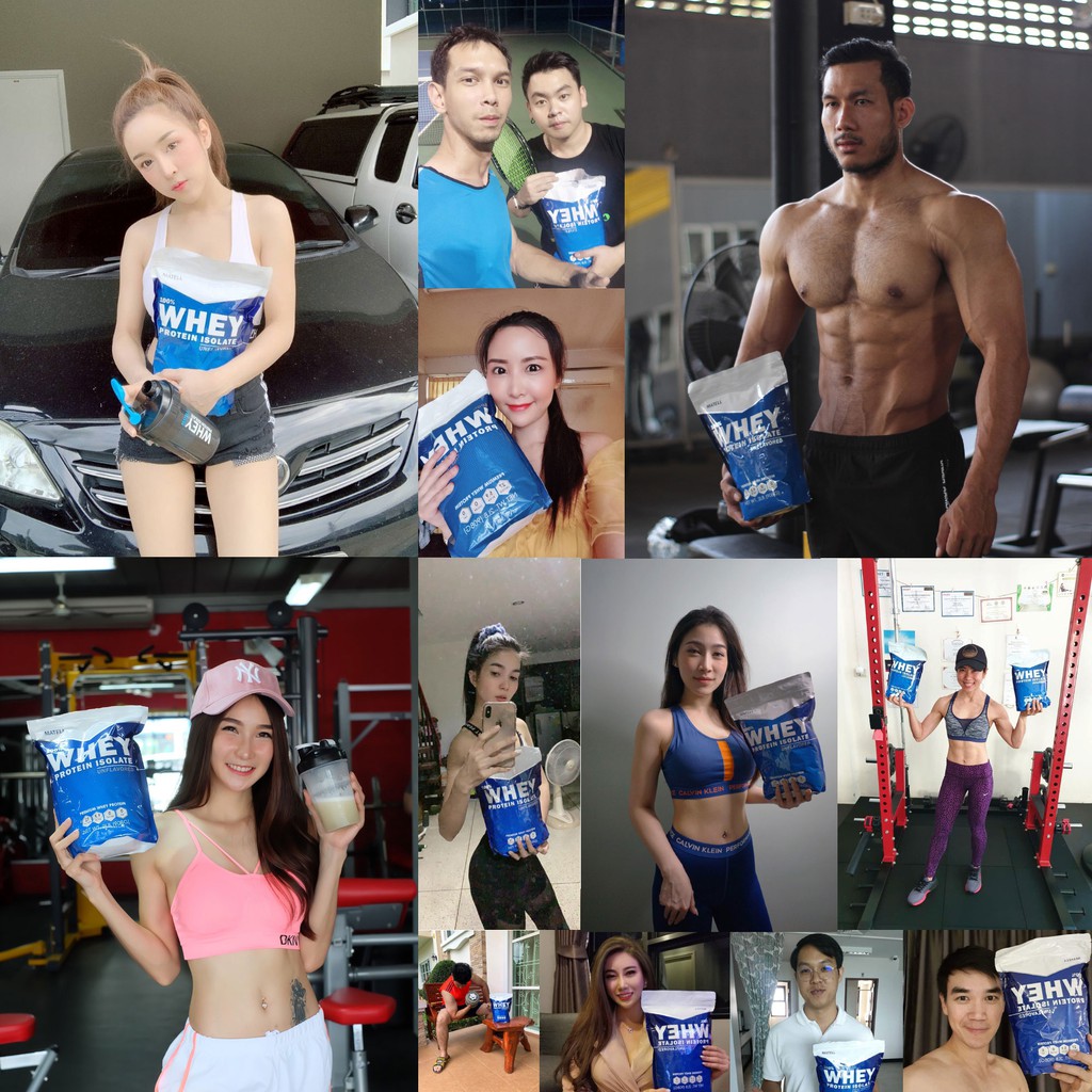 ภาพสินค้าMATELL Whey Protein Isolate เวย์ โปรตีน ไอโซเลท ขนาด Non Soy ซอย ลดไขมัน เพิ่มกล้ามเนื้อ ผสม Collagen จากร้าน matell บน Shopee ภาพที่ 7