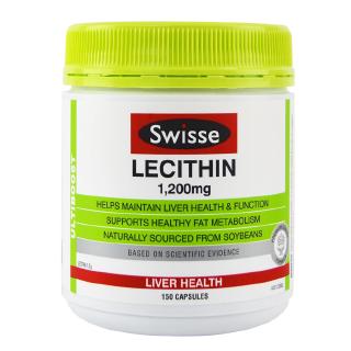 สินค้า Swisse Ultiboost Lecithin Supplement 150 capsules รองรับสุขภาพตับ, สุขภาพของเซลล์เมมเบรนและการเผาผลาญไขมัน