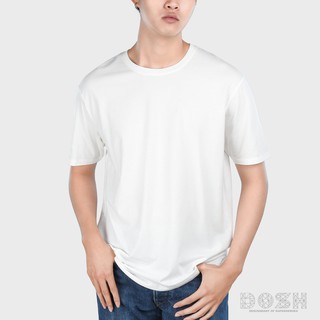 DOSH BASIC-T SHIRTS เสื้อยืด คอกลม แขนสั้น สีขาว FUMT5001-WH