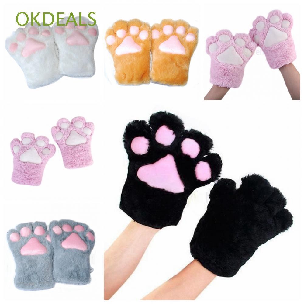 ภาพหน้าปกสินค้าถุงมือคอสเพลย์ รูปอุ้งเท้าแมว สําหรับปาร์ตี้ฮาโลวีน จากร้าน okdeals1.th บน Shopee