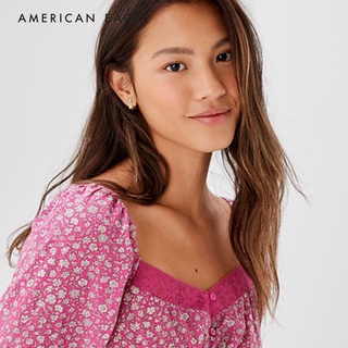 American Eagle Sweetheart Button-Up Blouse เสื้อเบลาซ์ ผู้หญิง (EWSB 035-4595-597)