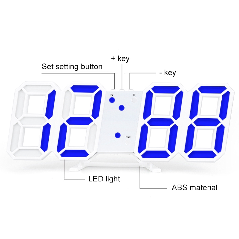 นาฬิกาปลุกดิจิตอลมัลติฟังก์ชั่น-3d-led-แจ้งเตือนด้วยเสียงดิจิตอล