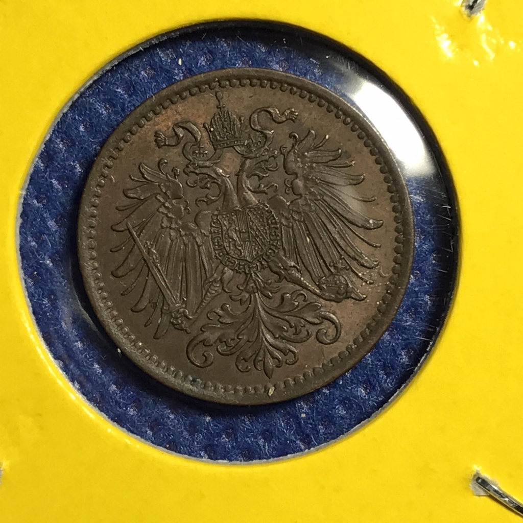 special-lot-no-60264-ปี1895-ออสเตรีย-1-heller-เหรียญสะสม-เหรียญต่างประเทศ-เหรียญเก่า-หายาก-ราคาถูก
