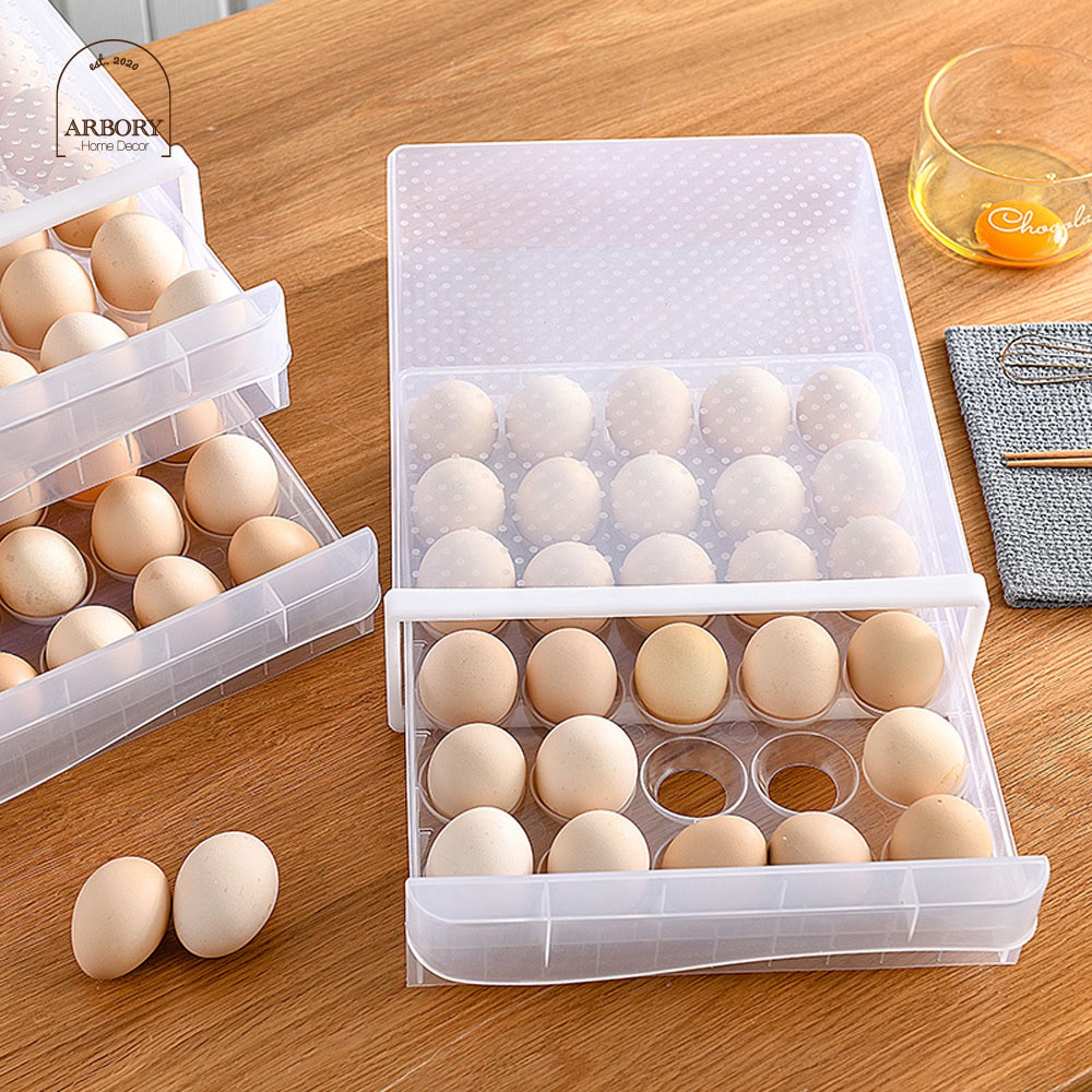 ภาพสินค้าลิ้นชักเก็บไข่ บรรจุได้ 60 ฟอง เก๊ะเก็บไข่ กล่องเก็บไข่ ถาดไข่ ที่เก็บไข่ ถาดเก็บไข่ ที่ใส่ไข่ กล่อง จากร้าน arbory บน Shopee ภาพที่ 4