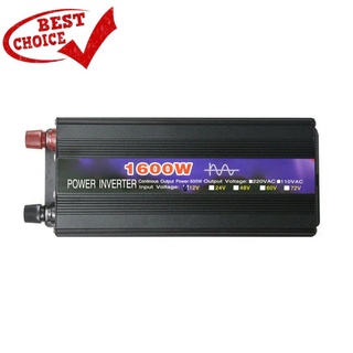 【1.26】อินเวอร์เตอร์ไฟฟ้าอัจฉริยะ 1600W สําหรับรถยนต์