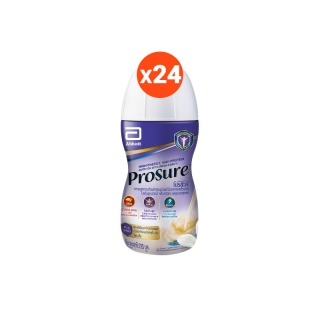 [หมดอายุ 11/66] Prosure โปรชัวร์ ชนิดน้ำ วานิลลา 220 มล. 24 ขวด Prosure Liquid Vanilla 220ml x 24 สำหรับผู้ป่วยมะเร็ง