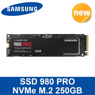 SAMSUNG SSD 980 PRO MZ-V8P250BW NVMe M.2 250GB Hard Drive Memory Storage