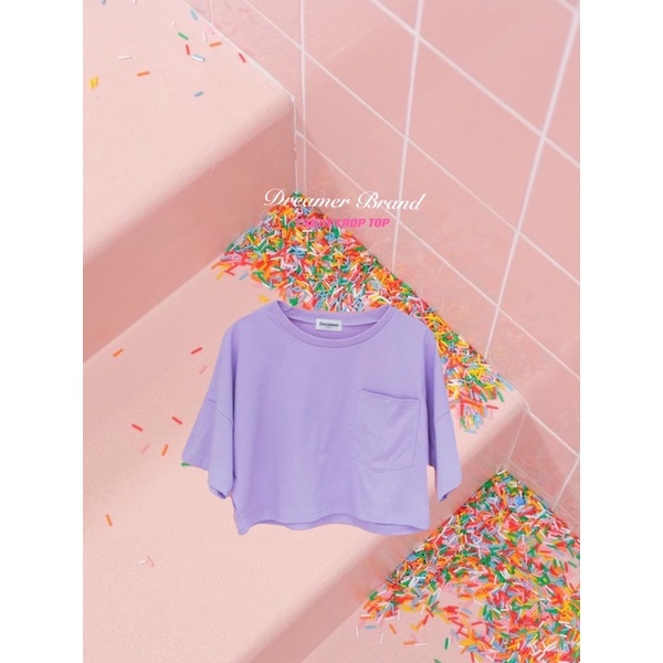 ถูกที่สุด-candy-top-crop-เสื้อครอปผ้าคอตตอน100