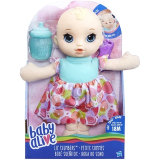 Baby Alive Lil Slumbers Doll (Blonde) B9720 Baby Alive Lil ตุ๊กตาสลัมเบอร์ สีบลอนด์ B9720