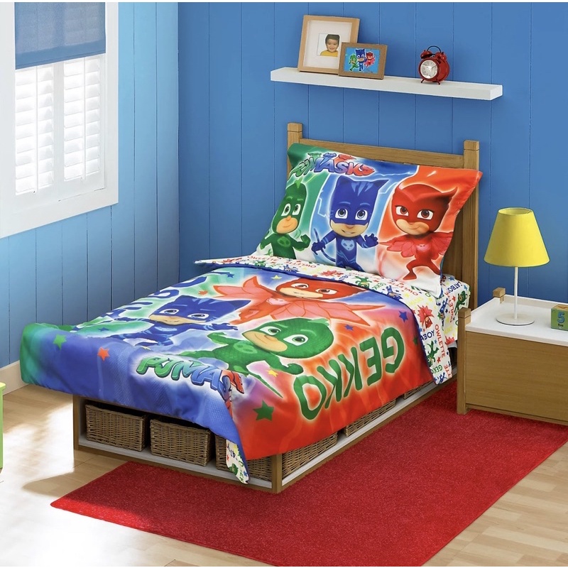 เซ็ทผ้าปูที่นอน-ลาย-pj-masks-4-pc-toddler-bedding-set-ของแท้จากเมกา