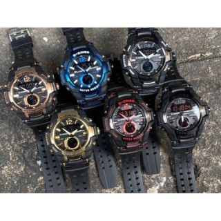 D-ZINERหัวเหล็ก นาฬิกาข้อมือชายเครื่องญี่ปุ่นระบบQuartz Hybrid Analog Digitalทรงกลม40มม.Water resistance3ATM พร้อมกล่อง