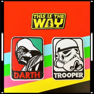 ♥ แผ่นแพทช์เหล็ก Star Wars - First Order Snowtroopers Darth Vader The Mandalorian สําหรับตกแต่ง ♥ แผ่นแพทช์รีดติดเสื้อ DIY 1 ชิ้น