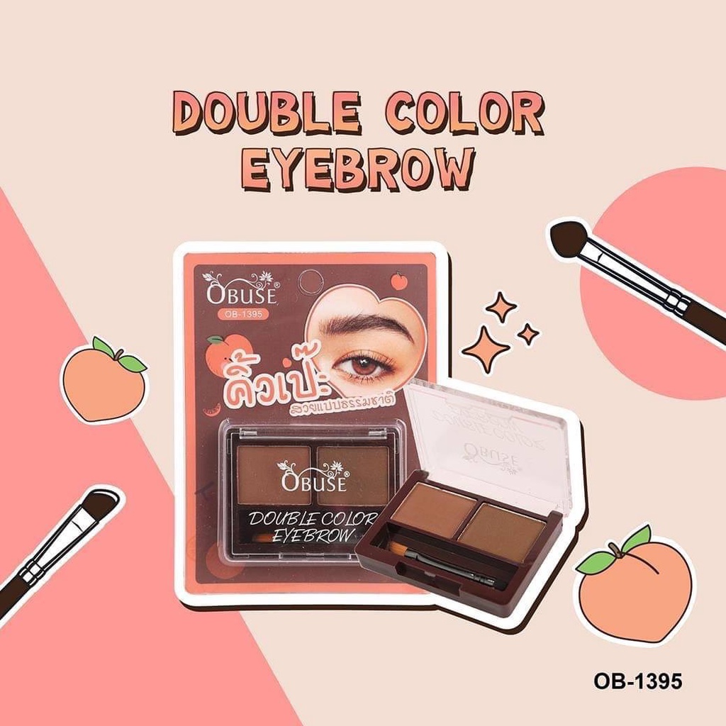 ob-1395-double-color-eyebrow-เขียนคิ้วแบบตลับ-สร้างคิ้วฟุ้งมีมิติ-สวยอย่างเป็นธรรมชาติ