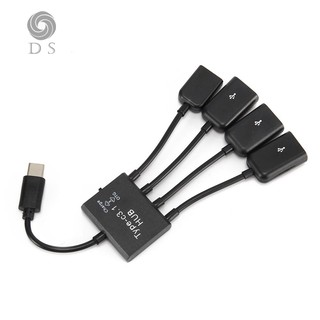 อะแดปเตอร์แปลง d - s 4 in 1 type c to usb 2 . 0 otg สําหรับเมาส์คีย์บอร์ด