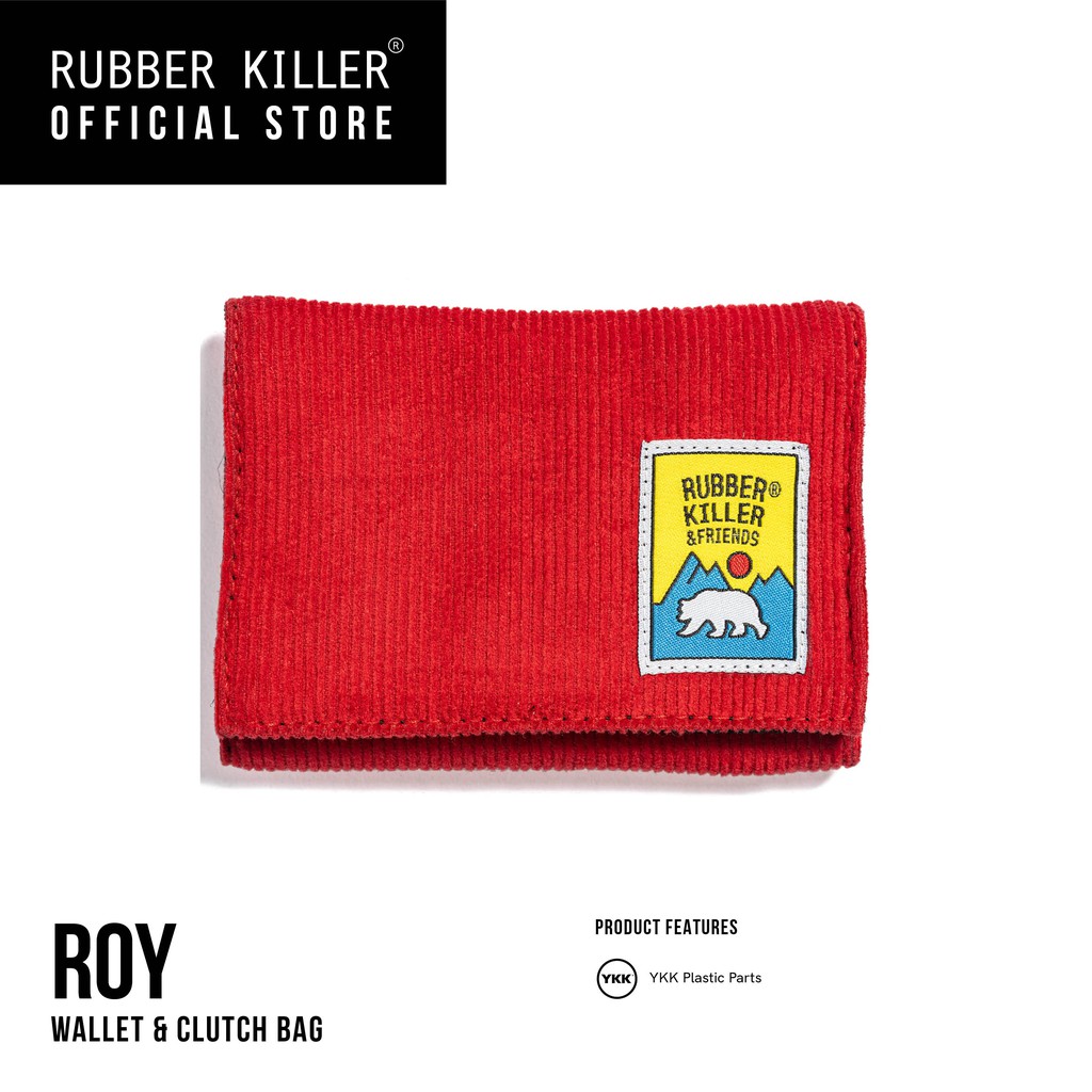 รูปภาพสินค้าแรกของRubber Killer - ROY (กระเป๋าสตางค์, ทนทาน, ช่องใส่เหรียญ, ช่องใส่บัตร, มี 5 สี)