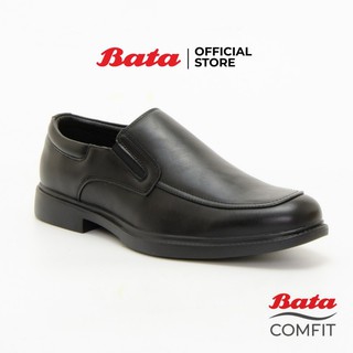 ภาพขนาดย่อของสินค้าBata Comfit Massaging Men's Slip on Formal Shoes รองเท้าทำงาน รองเท้าหนัง แบบสวม รุ่น Camey สีดำ 8516551 Menformal