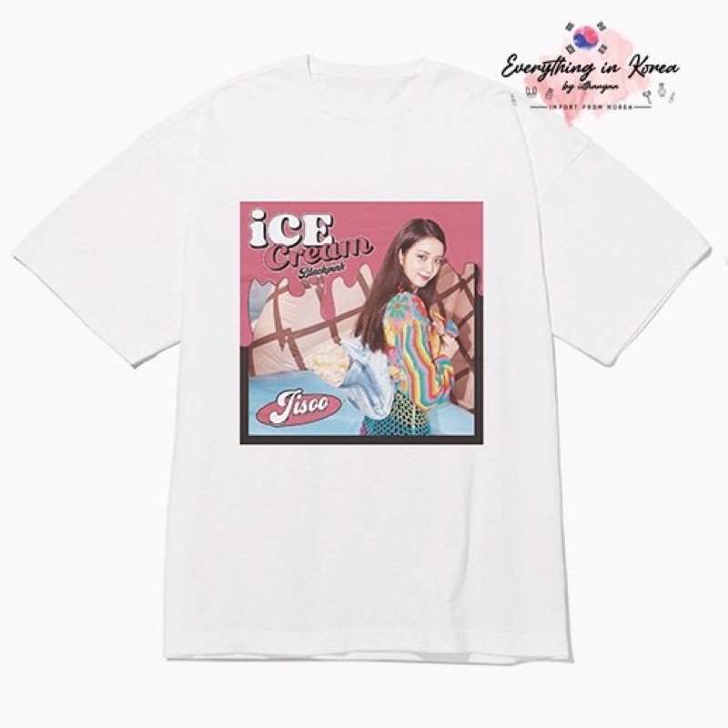 เสื้อ-pre-ของแท้100-เสื้อblackpink-ice-cream-t-shirts-type-2-jisoo-size-l