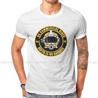 tshirtเสื้อยืดคอกลมฤดูร้อนเสื้อยืด คอกลม พิมพ์ลายกราฟฟิค Scuba Diver Adventure Sport แฟชั่นสําหรับผู้ชาย ไซซ์ XS S M L X