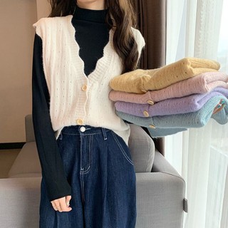 ภาพหน้าปกสินค้าเสื้อกันหนาวไหมพรม  มีกระดุมหน้า💕💕เสื้อกันแดด ผู้เสื้อคลุม สไตล์เกาหลี สำหรับผู้หญิง ที่เกี่ยวข้อง