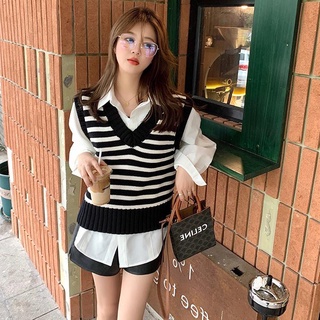 Xiaozhainv เสื้อแจ็กเก็ต ผ้าถัก ทรงหลวม แฟชั่นสําหรับผู้หญิง