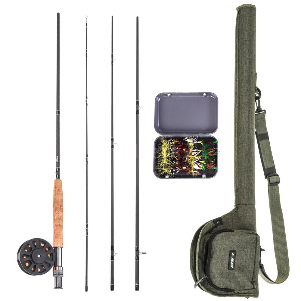 อุปกรณ์ตกปลา-sky-9-fly-fishing-rod-and-reel-combo-พร้อมกระเป๋าเก็บ