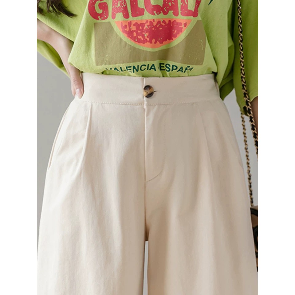 ภาพสินค้ากางเกงขายาวผู้หญิง กางเกงขายาวงพับขา กางเกงแฟชั่น ทรงเกาหลีขากว้าง ฟรีไซด์เอวยืดไซด์ใหญ่ ทรงวัยรุ่น 6601 จากร้าน fashiongrilpants บน Shopee ภาพที่ 5