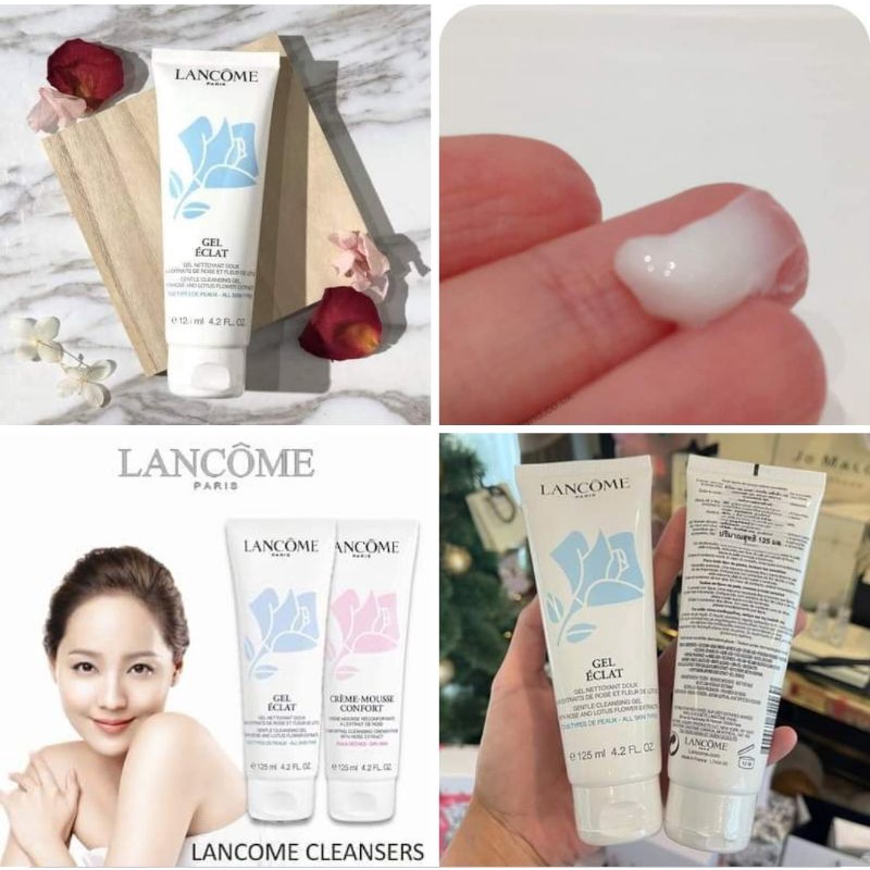 แท้-lancome-gel-eclat-clarifying-cleanser-pearly-foam-125ml