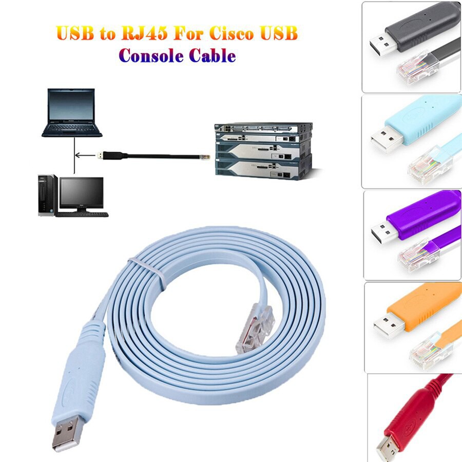 สายเคเบิ้ล-usb-to-serial-rs-232-console-rollover-สำหรับ-cisco-route-rj45-cable-1-8m