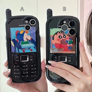 ภาพขนาดย่อของสินค้าเคสไอโฟน 13 11 8พลัส เครยอนชินจัง NOKIA โทรศัพท์มือถือ น่ารัก การ์ตูน เคส iphone 13 12 11 pro max Xr Xs X 7 8 plus case