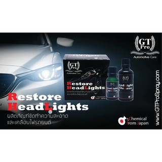 ครีมขัดไฟรถยนต์ GT Pro Restore Head Light
