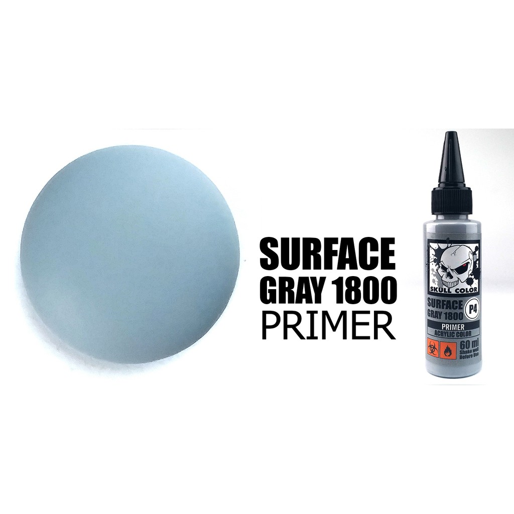 ภาพหน้าปกสินค้าSKULL PRIMER SURFACE สีอะคริลิครองพื้นความละเอียด 1000 และ 1800 สีพร้อมใช้สำหรับพ่นแอร์บรัช จากร้าน polthanawat24 บน Shopee