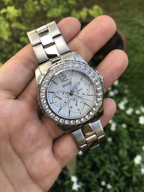 Guess Women s Silver Watch U11052L1 GUESS U11052L1 Shopee Thailand