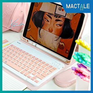 Mactale เคสคีย์บอร์ดไอ-แพด 10.2 รุ่น 9,8,7 2021/ แอร์ 3 2019 / โปร 11 2020/ 10.5 / 9.7 2018 Case keyboard บลูทูธ ไทย