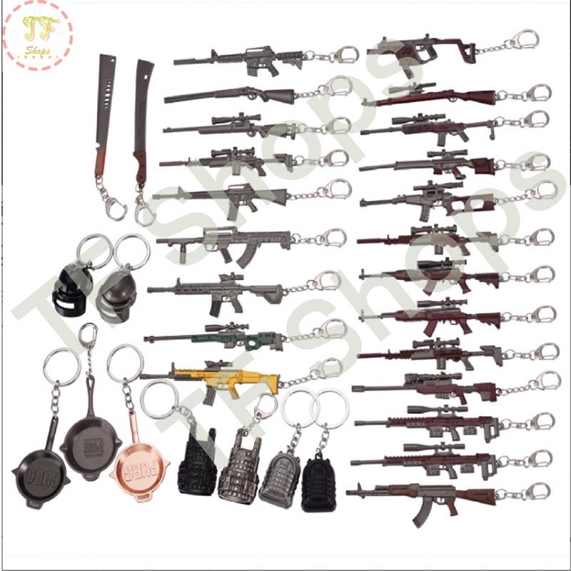 ภาพหน้าปกสินค้าพวงกุญแจปืน Pubg สินค้าเป็นโลหะอย่างดี ราคาถูก มีราคาส่ง จากร้าน tfshops12208 บน Shopee