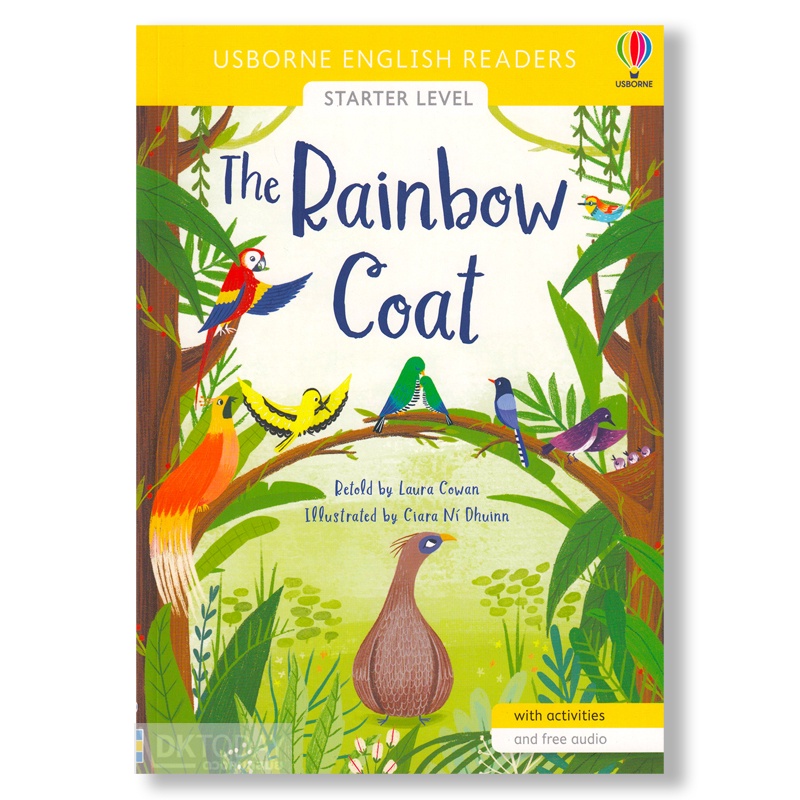 dktoday-หนังสือ-usborne-readers-starter-the-rainbow-coat-free-online-audio-british-english-and-american-english