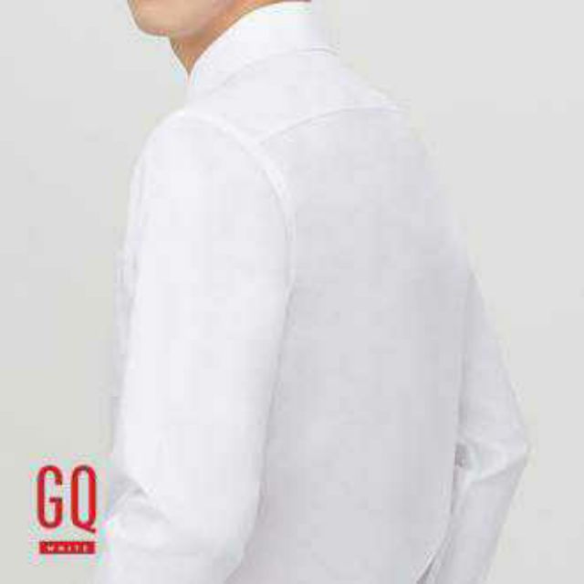 gqwhite-shirt-long-sleeve-white-gq-เสื้อเชิ้ตgq