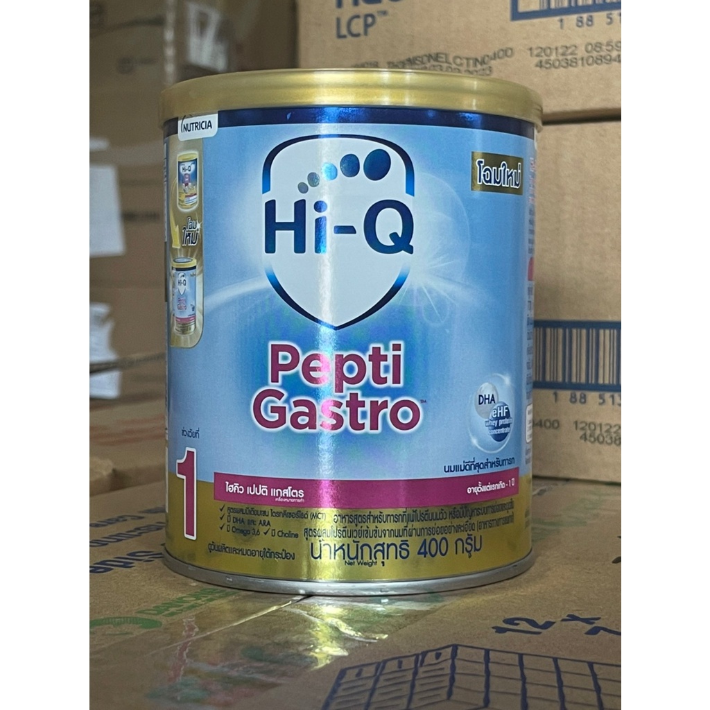 รูปภาพสินค้าแรกของHi-Q Pepti Gastro ไฮคิว เปปติ แกสโตร นมผงสำหรับทารกช่วงวัยที่ 1 แรกเกิดถึง 1 ปี ขนาด 400 กรัม 1 กระป๋อง