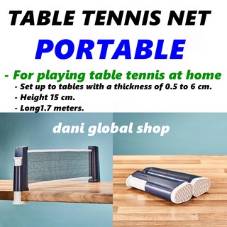 เน็ตปิงปอง ตาข่ายปิงปอง เน็ตเทเบิ้ลเทนนิส แบบพกพา NET TABLE TENNIS PORTABLE  PONGORI รุ่น 2020