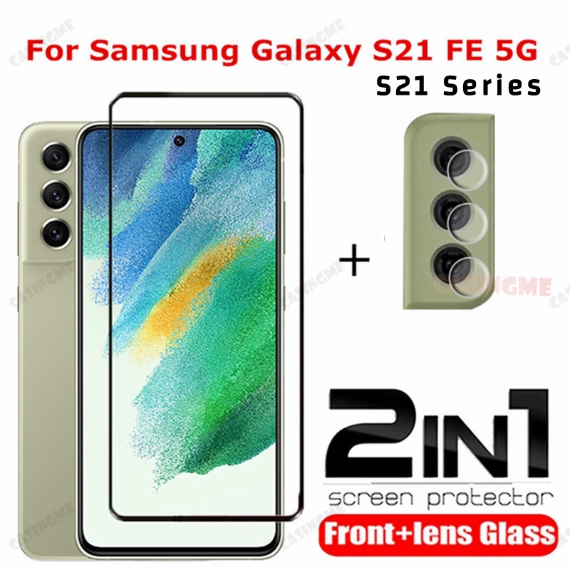 2in1-ฟิล์มกระจกนิรภัยกันรอยหน้าจอ-สําหรับ-samsung-galazy-s21fe-5g-s21-s-21-plus-fe-ultra-4g